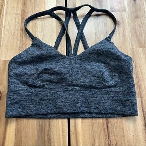 JLab Gray Strappy Sports Bra | Size Small